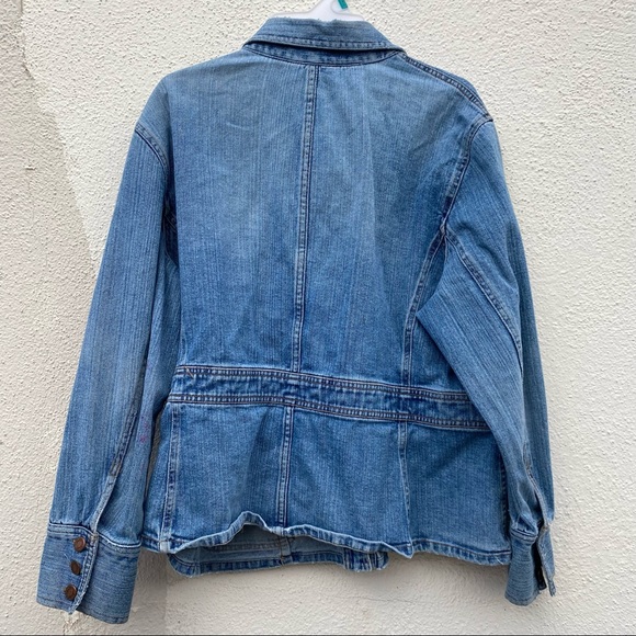 Jones New York Jackets & Blazers - Vintage 90s Jones Sport Denim work chore jacket